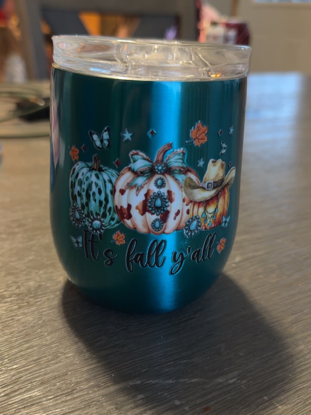 Custom made wine tumbler